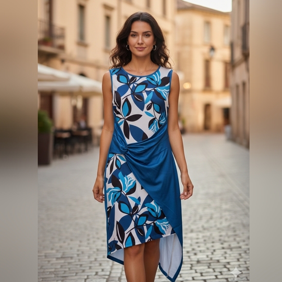 Dresses & Skirts - Blue Floral Dress